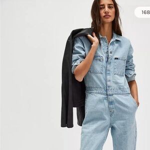 SOLD on Depop Lee denim jumpsuit Unionalls coveralls light wash jumpsuit Sz Sm